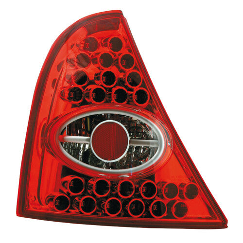 Par de luces traseras LED Pilot - Compatible con Renault Clio (4/98>) - Rojo
