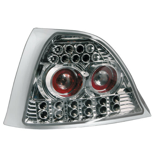 Pilot LED-Rückleuchtenpaar – Kompatibel mit Rover 200/25 und MG ZR (11/95–5/05) – Chrom