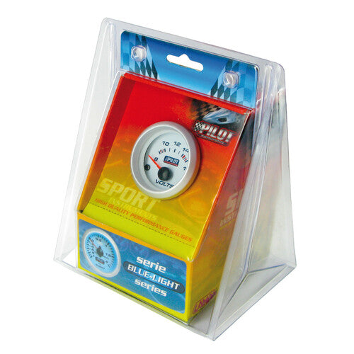 Pilot Voltimeter - 2 (52 mm) - Blue-Light