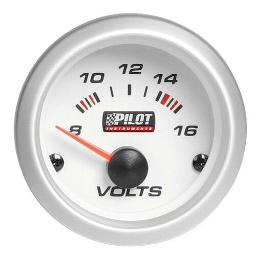 Pilot Voltimeter - 2 (52 mm) - Blue-Light