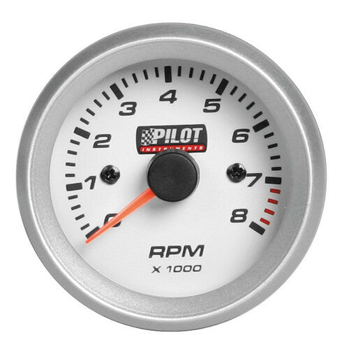 Tacómetro Piloto 0-8000 RPM - 2 (52 mm) - Luz Azul - 3/4/6 cilindros