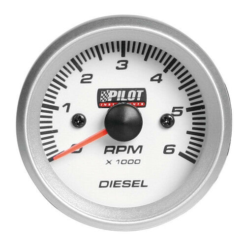 Pilot Contagiri diesel 0-6000 RPM - 2 (52 mm) - Blue-Light - 4/6/8 cilindri
