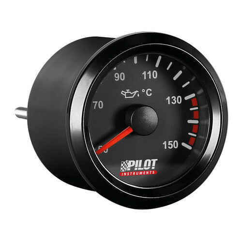 Pilot Black Analogue Gauge Series, Temperatura olio - 2 (52 mm)