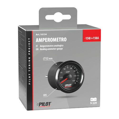 Medidor analĂłgico Pilot Black, amperĂmetro - 2 (52 mm)