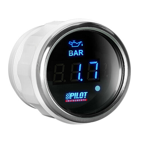 Pilot Black Digital Gauge Series, Pressione Olio - 2 (52 mm)