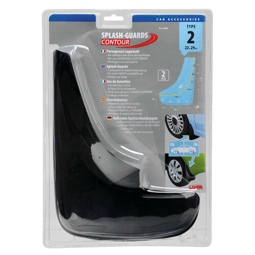 Lampa Splash-Guards Contour, paraspruzzi sagomati - Type 2 12506