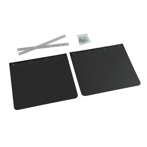 Pair of Black PVC Truck Mud Flaps - 45x35 cm
