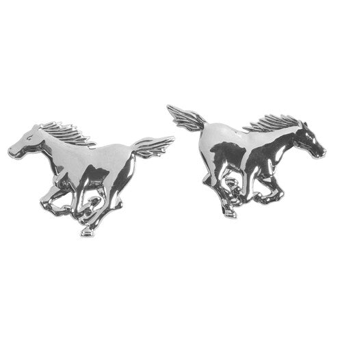 Pilot Emblema 3D cromato - 2 Horses