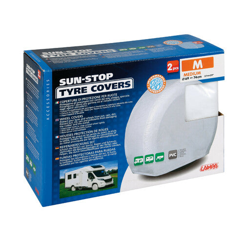 Sun-Stop Lamp, Wheel Protection Covers, 2 pcs - M