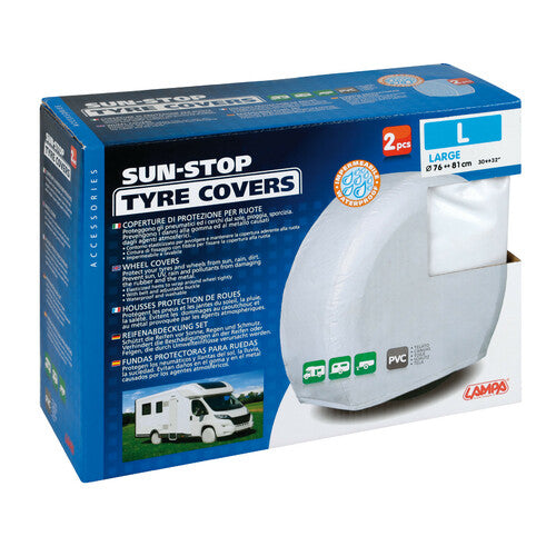 Sun-Stop Lamp, Wheel Protection Covers, 2 pcs - L