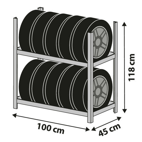 Lampenablage für Reifen oder komplette Radhalterungen