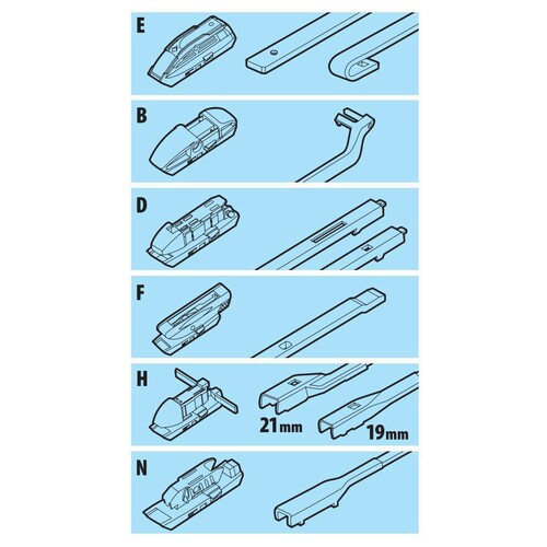 Lampa Raptor Hybrid, windshield wiper blade - 43 cm (17") - 1 pc