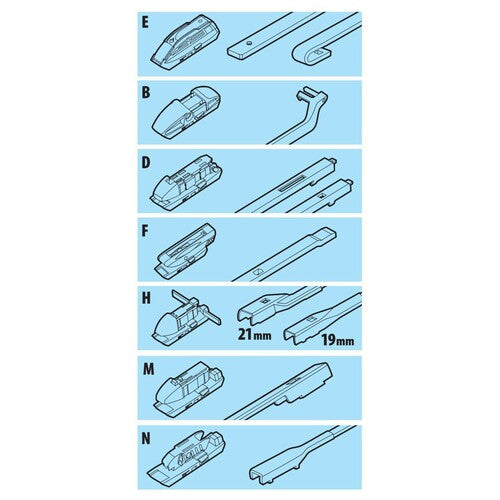 Lampa Raptor Hybrid, spazzola tergicristallo - 53 cm (21") - 1 pz
