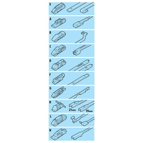 Lampa Raptor Hybrid, Scheibenwischerblatt – 55 cm (22 Zoll) – 1 Stück