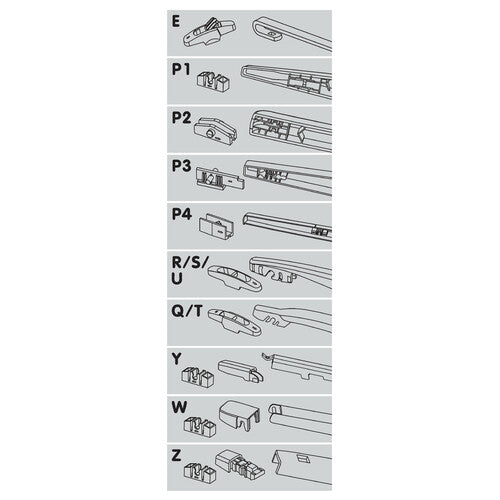 One Fit Flat, spazzola tergicristallo posteriore tipo flat 45 cm (18) 1 pz 19279
