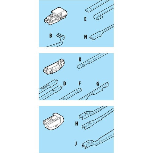 Lámpara de xenio, escobilla limpiaparabrisas - 41 cm (16") 19543