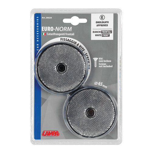Lampa Catarifrangenti rotondi - 65 mm - Bianco