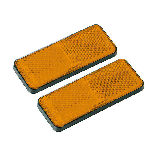 Euro-Norm Lampe, Rechteckreflektoren - 90x35 mm - Orange 20541
