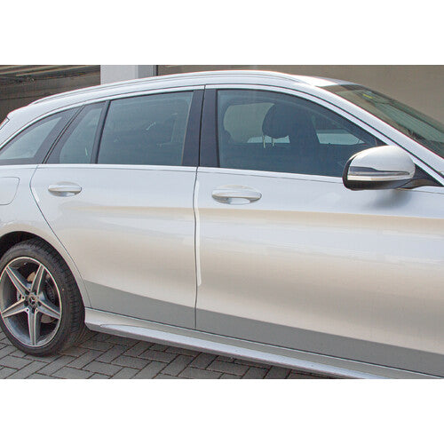 Unsichtbare Lampe, 4er-Set Türschutzleisten aus Epoxidharz – Transparent