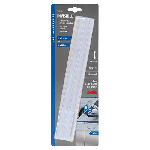 Lampa Invisible, set 4 salvaporta in resina epossidica - Trasparente 20638