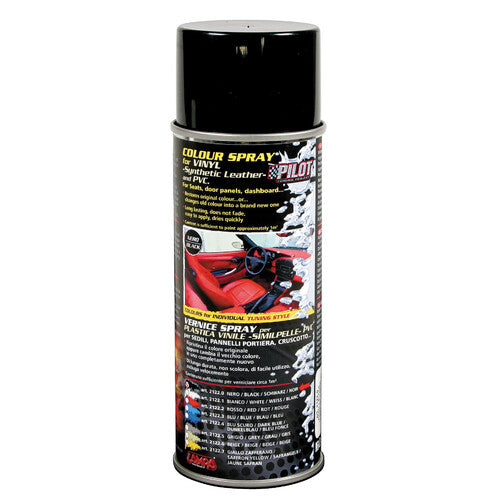 Pintura en aerosol Pilot para interiores de vinilo (polipiel) y PVC - Negro