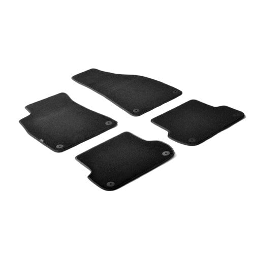 Black carpet mats Audi A4 4p 11/07>10/15 A4 Allroad 04/09>05/16