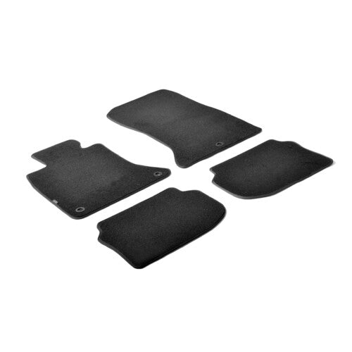 Black carpet mats for BMW 5 Series F10 01/10>01/17 5 Series GT F07 09/09>07/17