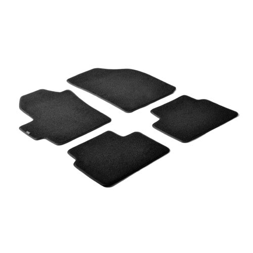 Juego de alfombrillas de alfombra personalizadas para lámpara - Negro - Chevrolet Matiz (05/05-10) 23028