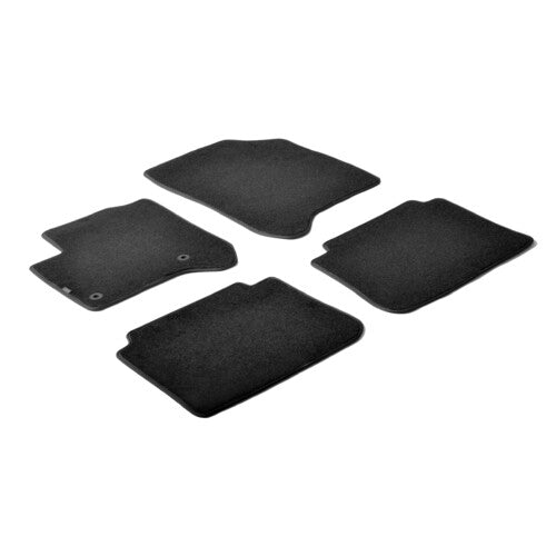 Lamp Set of custom-made carpet mats in black Citroen C3 Picasso (01/09>09/16)