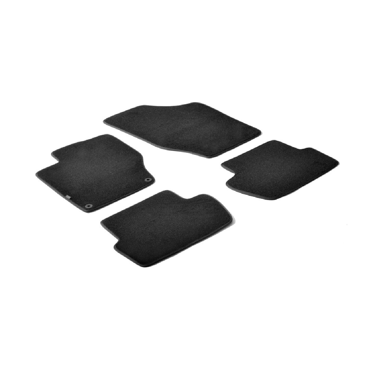 Lampensatz maßgefertigter Fußmatten - Schwarz - Citroen C4 5p (11/10>02/18)
