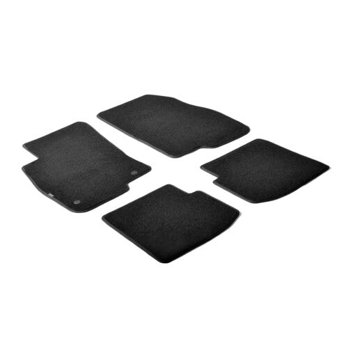 Schwarze Teppichmatten Abarth Punto 3p 05/08>06/11 Punto Evo 3p 06/10>04/12