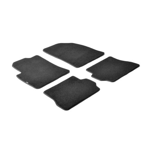 Schwarze Fußmatten für Ford Fiesta 3-Sitzer (11/02–08/08) und Fiesta 5-Sitzer (05/02–08/08)