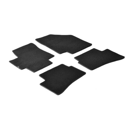 Juego de alfombrillas negras para Hyundai Accent (04/06>12/09), Kia Rio 5p (10/05>08/11), 23075