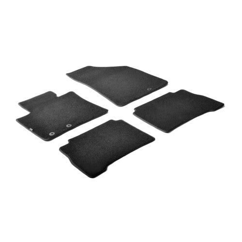 Juego de alfombrillas de alfombra personalizadas para lámpara - Negras - Kia Sorento (11/09-12) 23087
