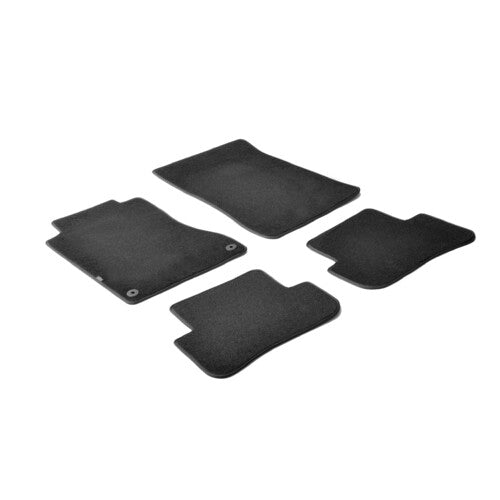 Schwarze Fußmatten Mercedes C 4-Pickup 05/00>01/07 Mercedes C Kombi 04/01>12/07 23100