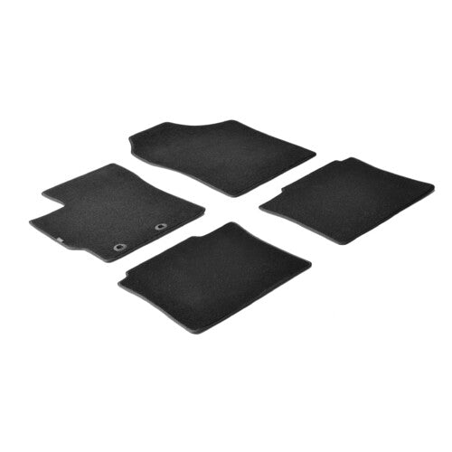 Black carpet mats Toyota Yaris 3p 10/11>12/17 Toyota Yaris 5p 10/11>08/20