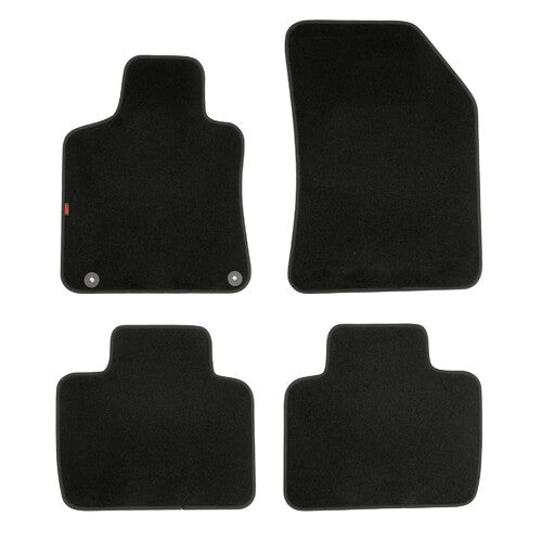 Juego de alfombrillas negras para Peugeot 508 4p (06/18>) Peugeot 508 sw (01/19>) 23295