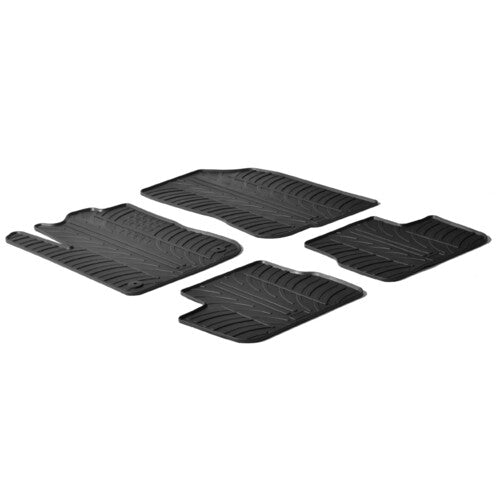 Juego de alfombrillas de goma Peugeot 208 3p (04/12>07/18) Peugeot 208 5p (04/12>10/19) 24357
