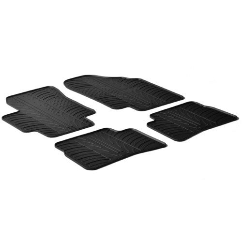 Juego de alfombrillas de goma para Hyundai Accent (04/06>12/09) Kia Rio 5p (10/05>08/11) 24390