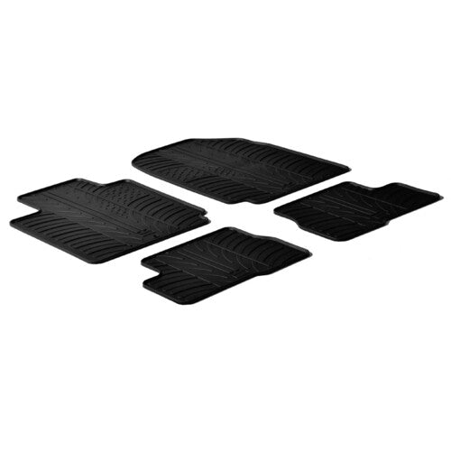 Fußmattensatz Gummi Nissan Micra 3t (01/03>10/10) Nissan Micra 5t (01/03>10/10) 24412