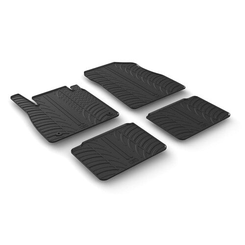 Custom-fit rubber mat set for Nissan Micra (03/17>)