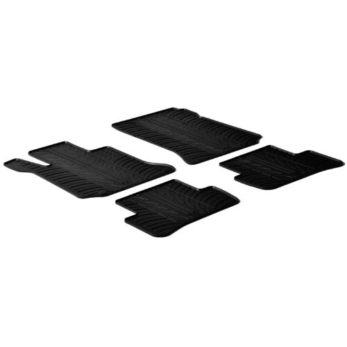 Tappetini gomma Mercedes C 4p 02/07>02/14 C Coupè 04/11>11/15 C sw 01/08>08/14 24563