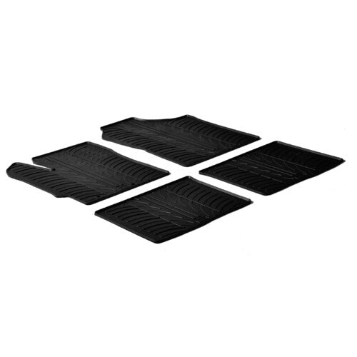 Alfombrillas de goma Toyota Yaris 3p 10/11>12/17 no Híbrido Yaris 5p 10/11>08/20 24575