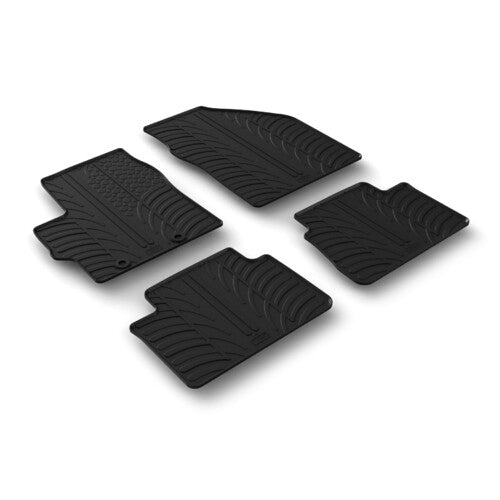 Juego de alfombrillas de goma para Toyota Yaris 5p 09/20> también híbrido 24627