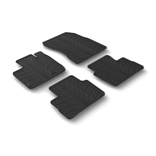 Lamp Set of custom-made rubber mats - compatible with Nissan Qashqai (04/21>)