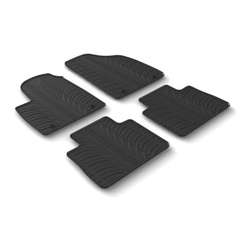 Juego de alfombrillas de goma personalizadas - compatible con MG HS (04/21>09/24) manual 24678