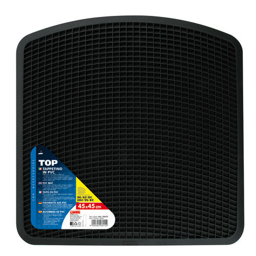 Lampa Top, tappetino in pvc - Nero