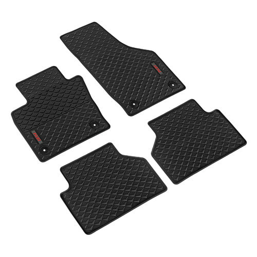 Juego de alfombrillas de caucho ecológico a medida para Audi Q3 (10/11>12/18)