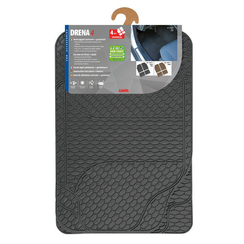 Lampa Drena 4, serie tappeti universali 4 pezzi - Grigio