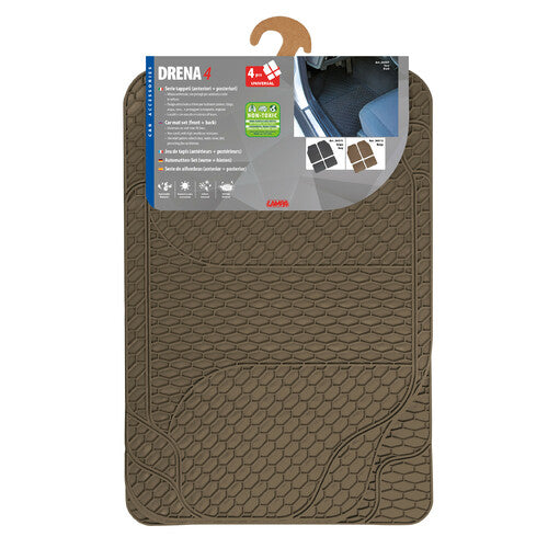 Lampa Drena 4, juego de 4 alfombrillas universales - Beige 26512